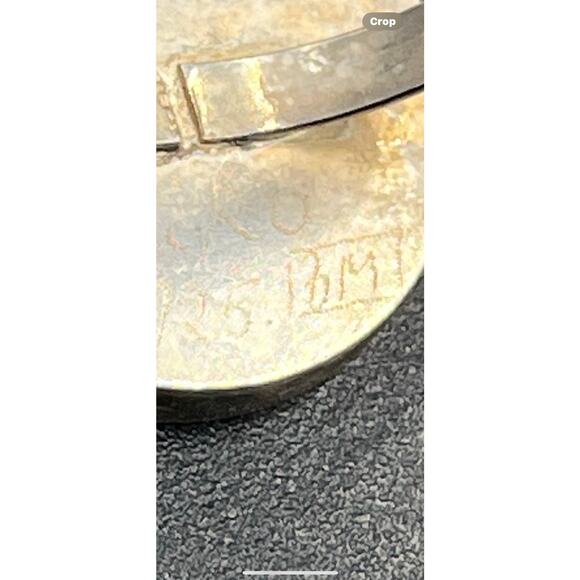 Vintage Mexican 925 Sterling Silver Pressed Flower Ring Signed AMIKO #1341 - Picture 5 of 16